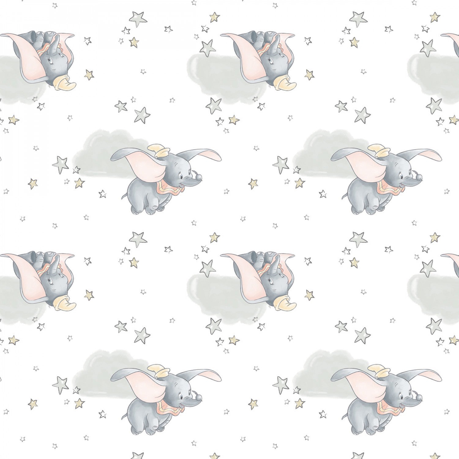 Disney Sentimental 85160108-01 Dumbo in the Sky-White