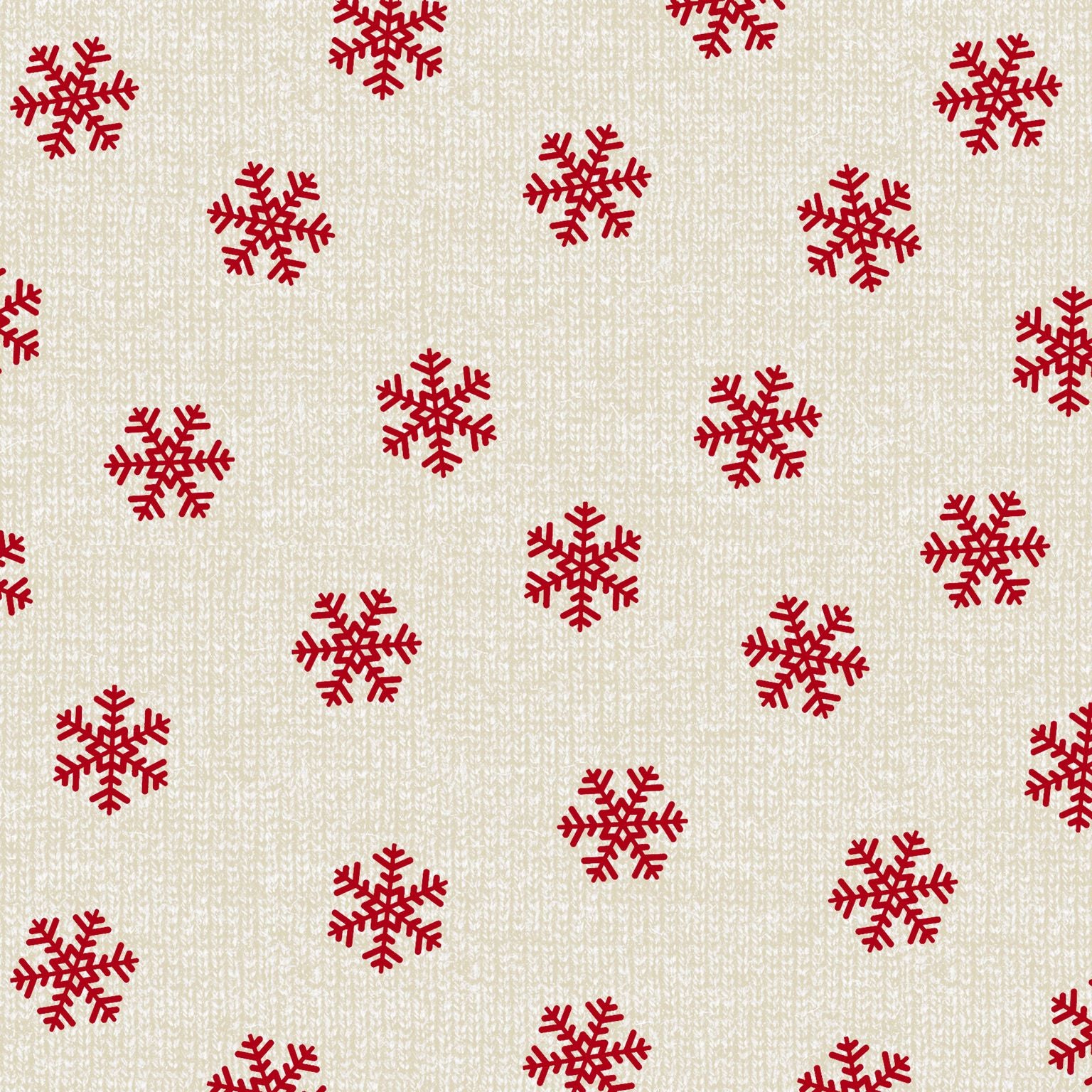 Holiday Road Trip 4683-44 Beige Snowflakes