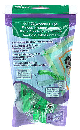 Jumbo Wonder Clips - 24 Count