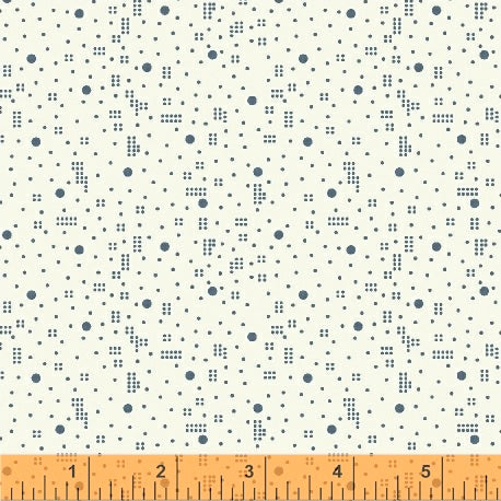 Cunningham c. 1880-1890 51044-5 Cream Dot Geo