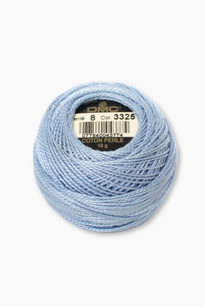DMC Perlé No. 8 – Color 3325 – 100% Coton – Balle de fil de 10 g