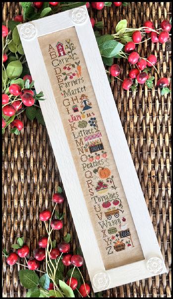Farmers Market ABC's Cross Stitch Pattern Little House Needleworks