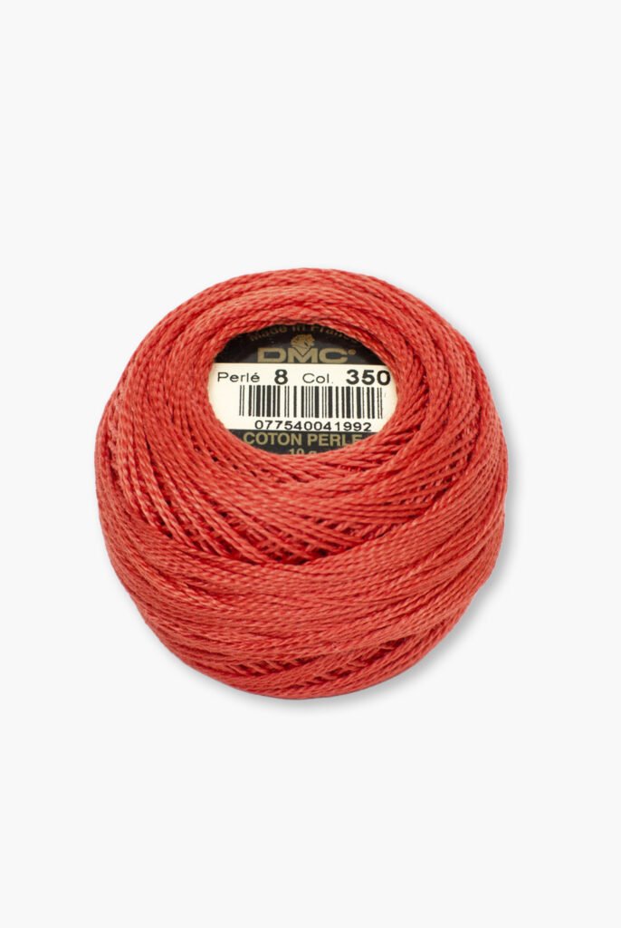 DMC Perlé No. 8 – Colore 350 – 100% Cotone – Gomitolo da 10 g