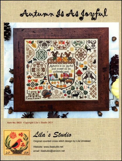 Autumn Is As Joyful Cross Stitch Pattern by Lila's Studio