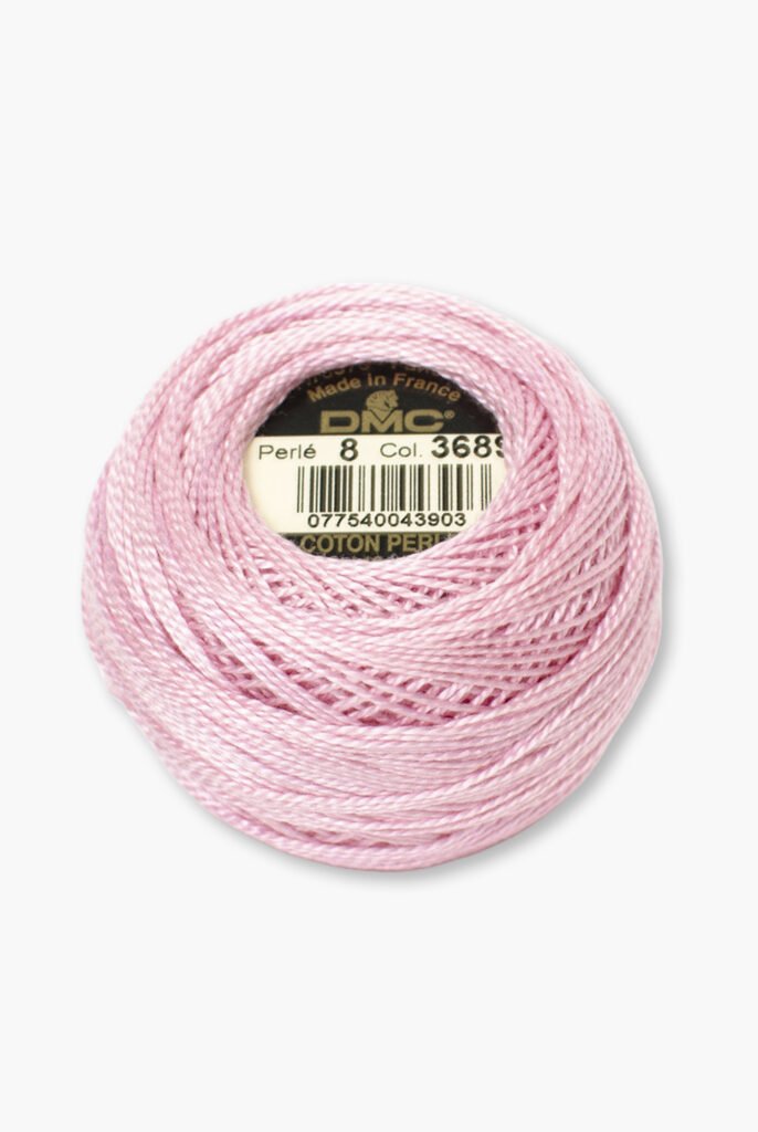 DMC Perlé No. 8 – Colore 3689 – 100% Cotone – Gomitolo da 10 g