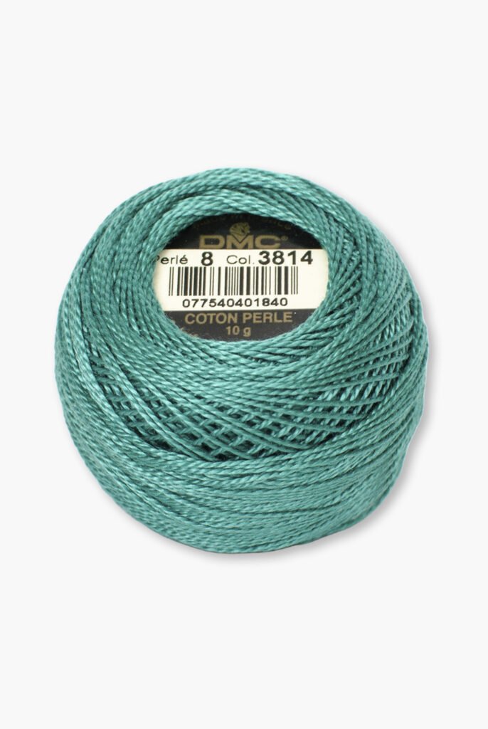 DMC Perlé No. 8 – Colore 3814 – 100% Cotone – Gomitolo da 10 g