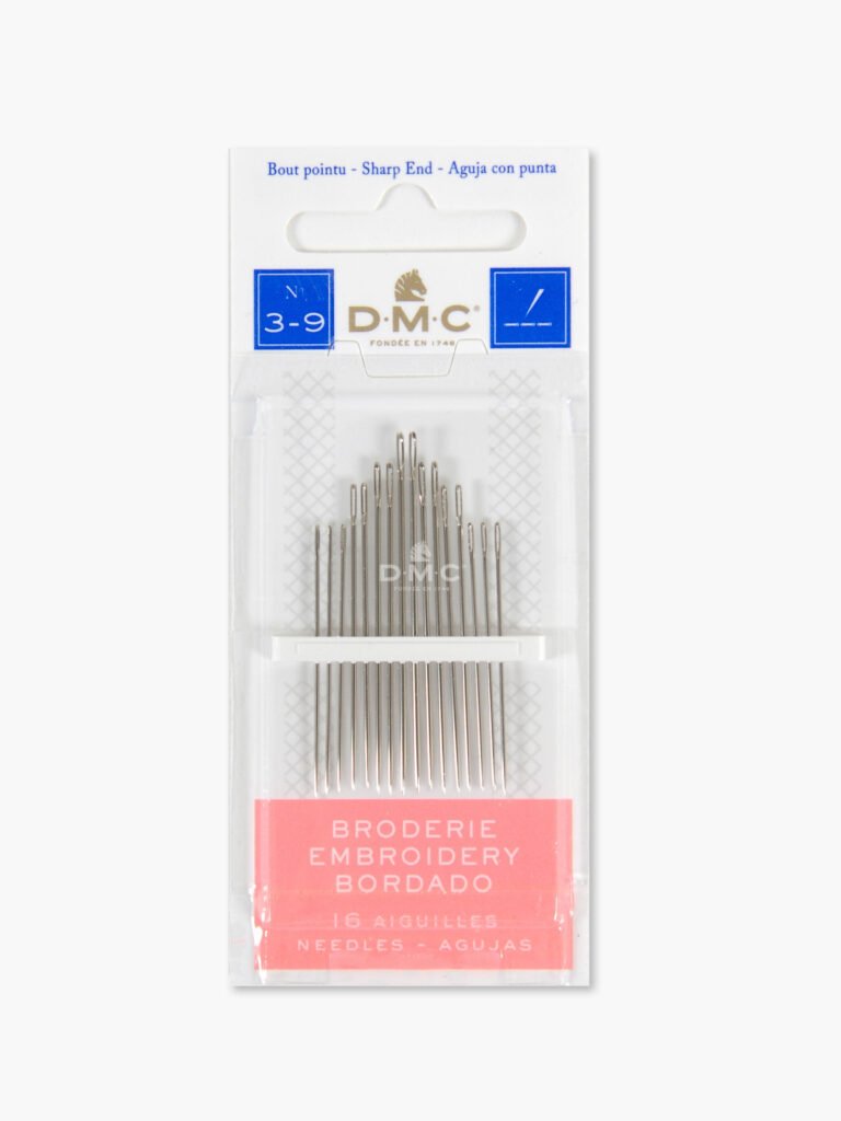 DMC – Aghi da ricamo a mano – Confezione da 16 (Taglie 3-9)