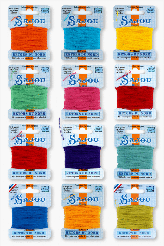 Maison Sajou – Embroidery floss Retors du Nord 12 modern tones box