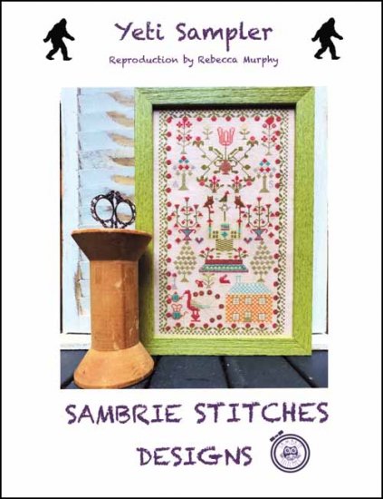 Yeti Sampler Counted Cross Stitch Pattern by SamBrie Stitches Designs