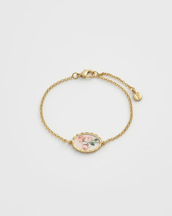 Fable England Framed Roses Bracelet