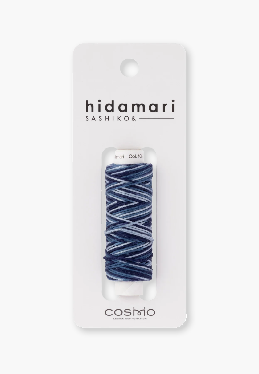 COSMO Hidamari Sashiko Filato 89 – Colore 405 Oceano profondo – 100% Cotone