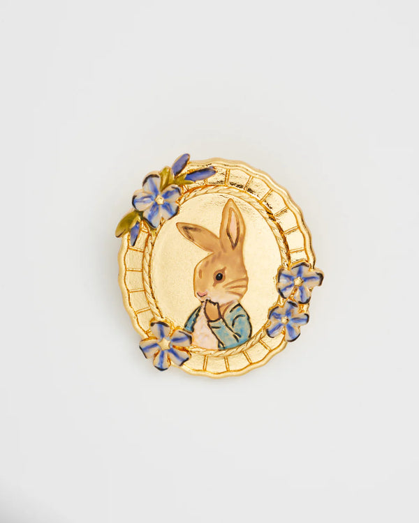 Fable England Peter Rabbit: Peter Rabbit Cameo Brooch