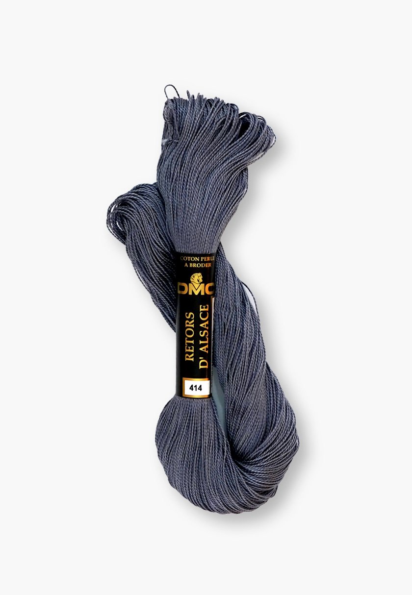 DMC Retors d’Alsace No. 8 – Couleur 414 – 100% coton – 20 g de fil en écheveau