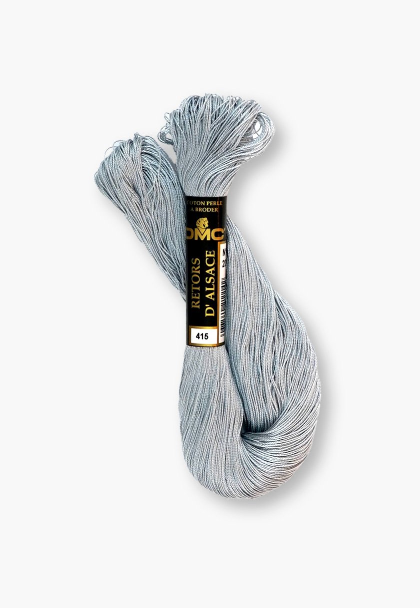 DMC Retors d’Alsace No. 12 – Couleur 415 – 100% Coton – 20 g Fil Échelle