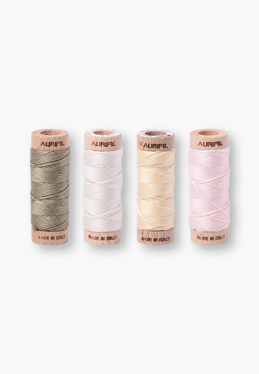 Aurifil Buttercream & Blooms Collection Six-Strand Cotton Floss