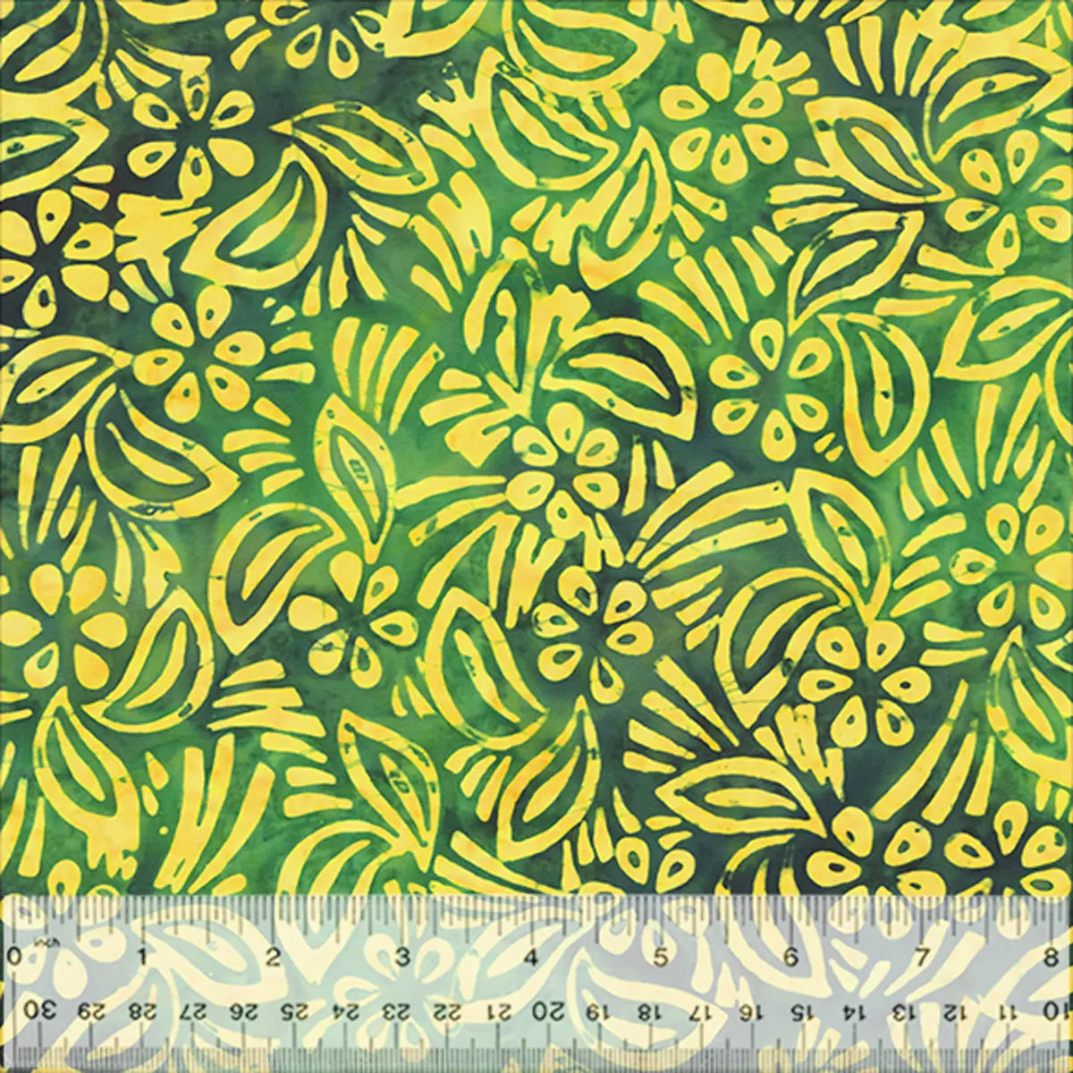 Quiltessentials Splendor Jungle Hibiscus Batik Fabric Yardage