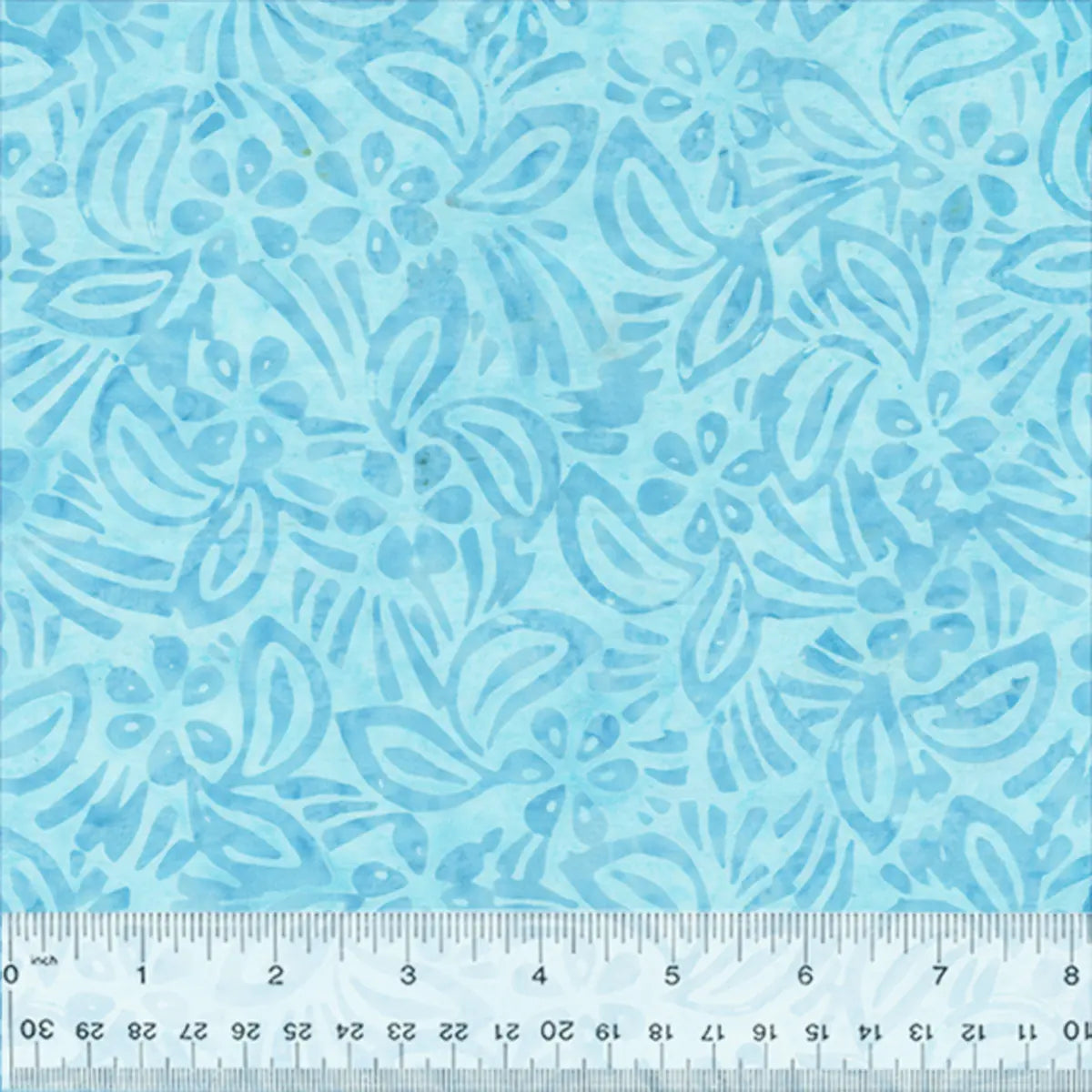 Quiltessentials Splendor Sky Hibiscus Batik Fabric Yardage