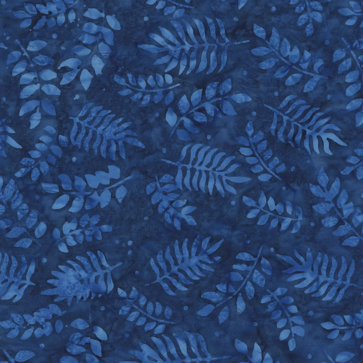 Quiltessentials Charm Indigo Botanical Leaves Fabric Yardage