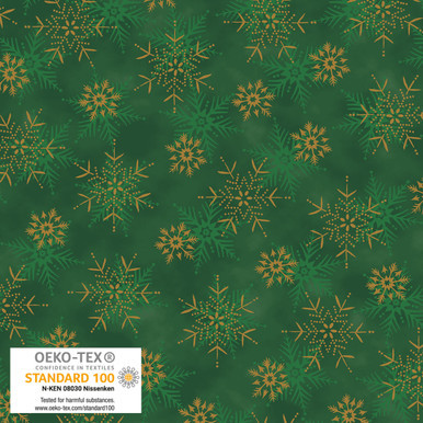 Gingerbread Stof Fabrics - Frosty Snowflake - 4590-802