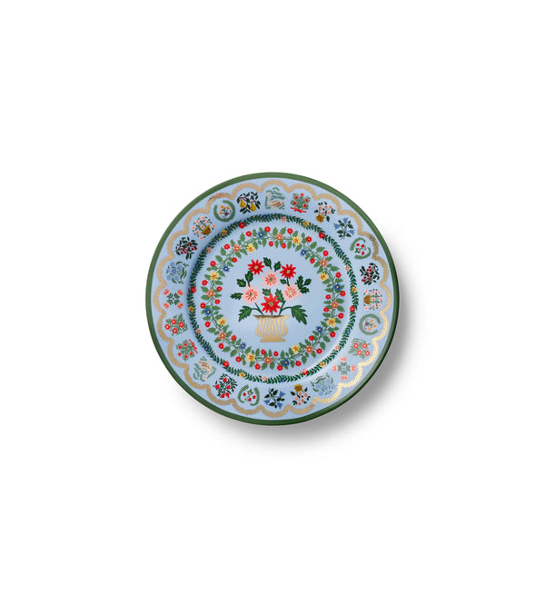 Rosette Porcelain Dessert Plate Set