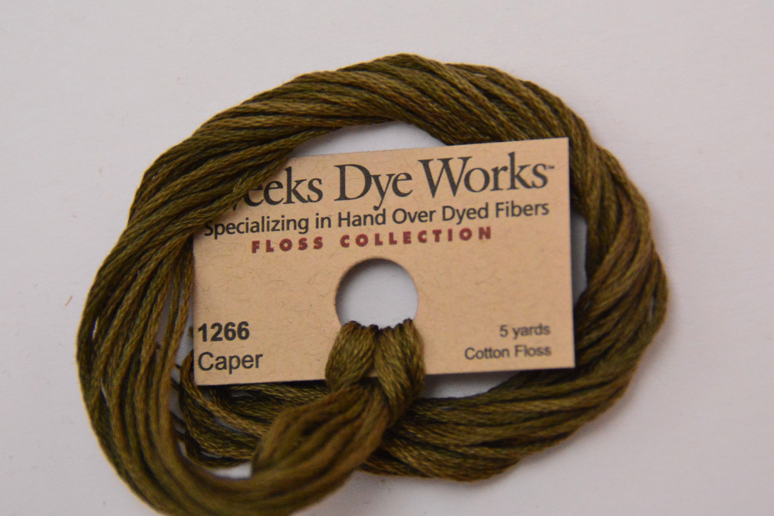 Caper 1266 Weeks Dye Works 6-Strand Hand-Dyed Embroidery Floss