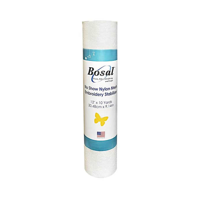 Bosal No Show Nylon Mesh Embroidery Stabilizer 12" x 10 Yards