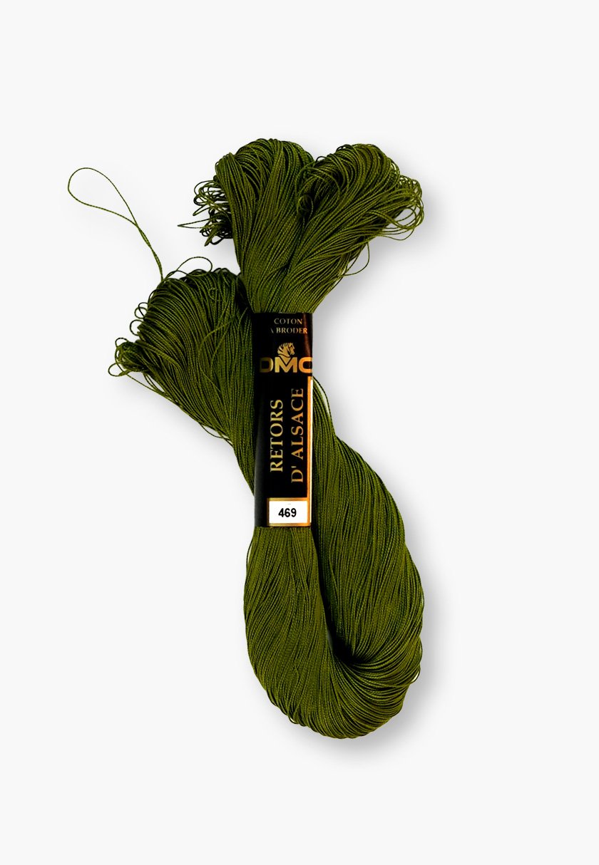 DMC Retors d’Alsace No. 12 – Color 469 – 100% Cotton – 20 g Thread Skein