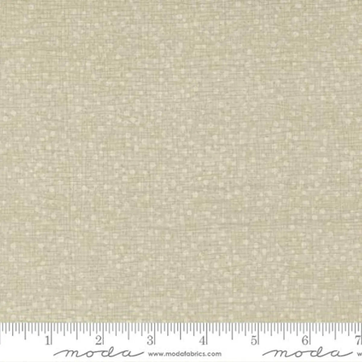 Dotty Thatched Washed Linen Fabric Yardage
