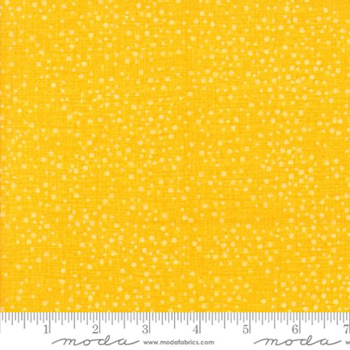 Dotty Thatched Sunshine Fabric Yardage