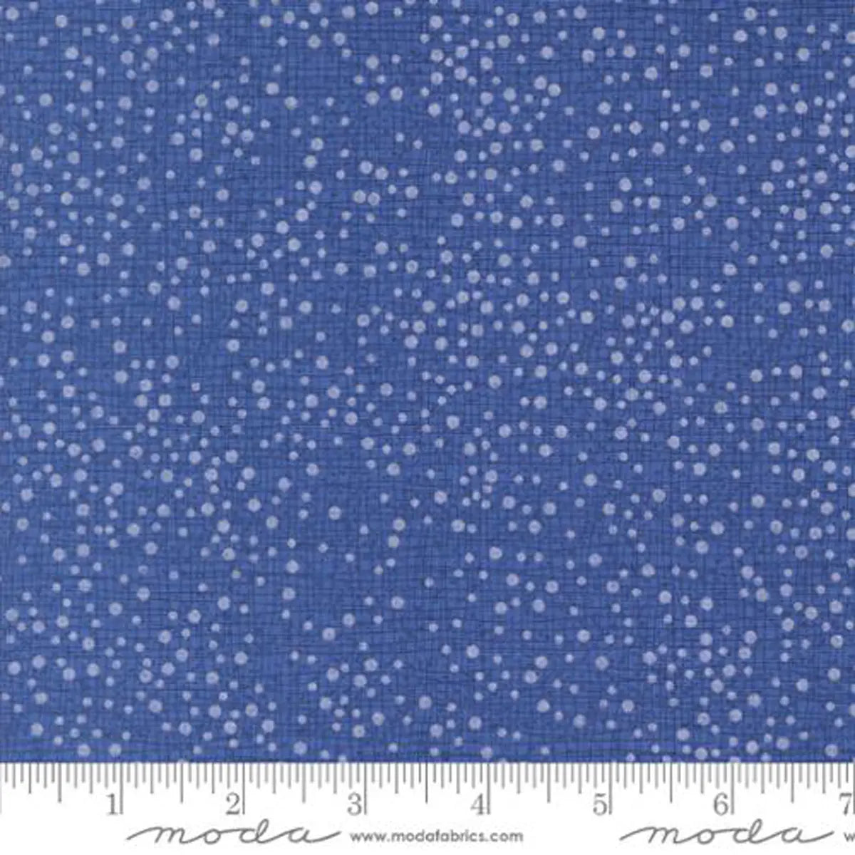 Dotty Thatched Royal Fabric Yardage