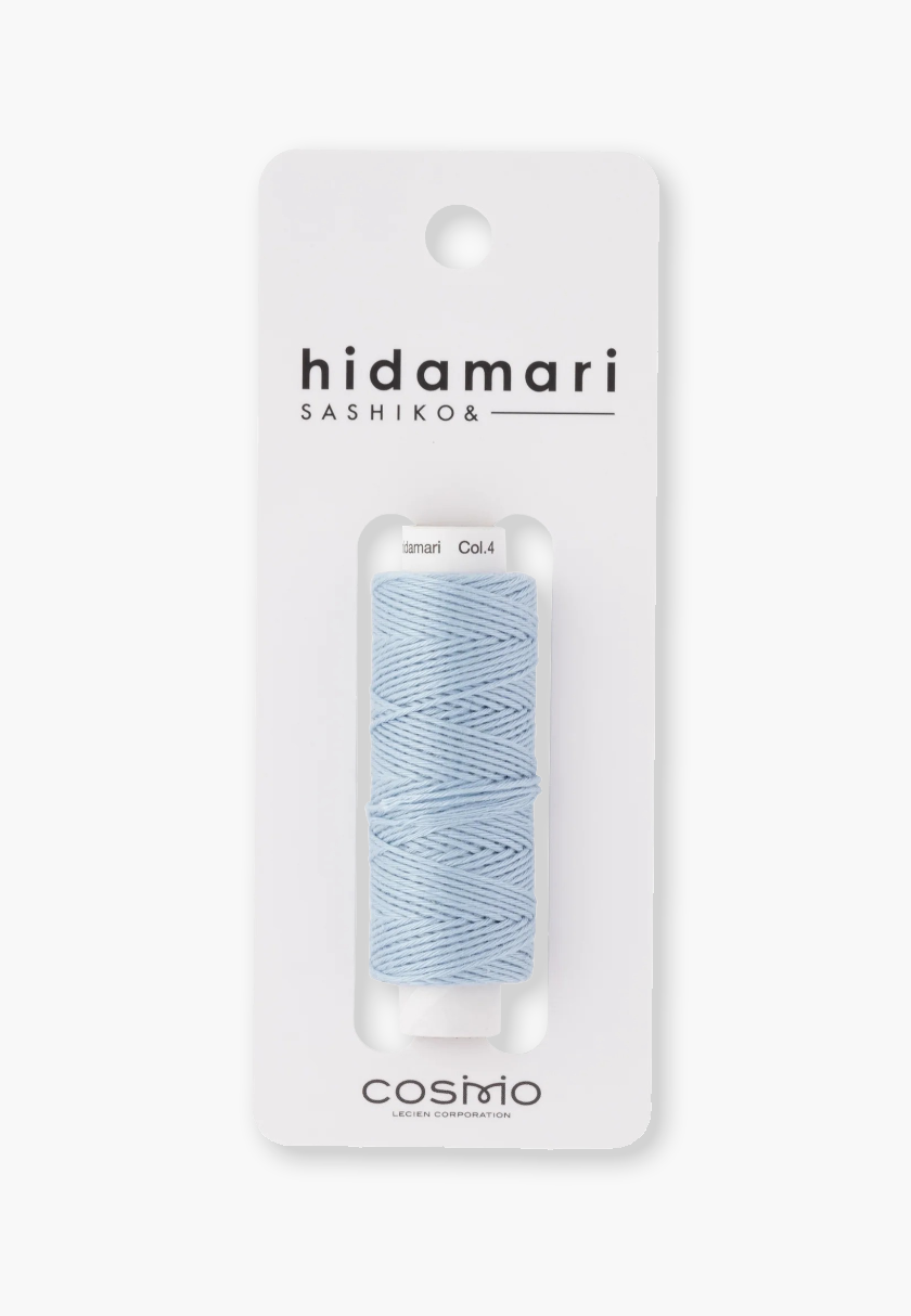 COSMO Hidamari Sashiko Garn 88 – Farbe 4 Himmel – 100% feste Baumwolle