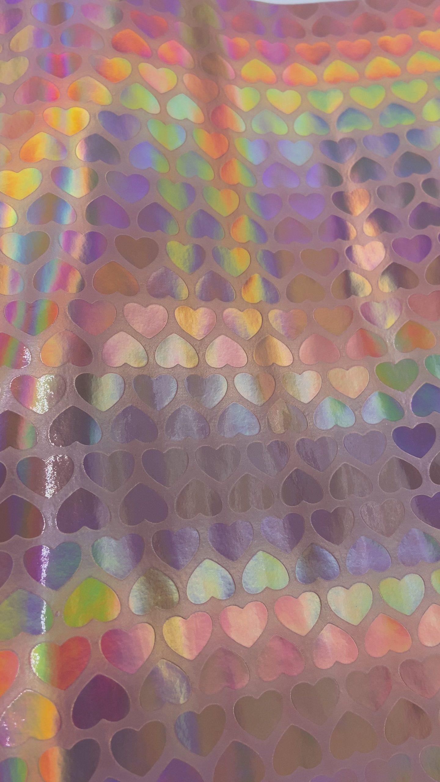 Holo Rose Gold Hearts - Vinyl