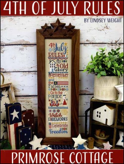 4th of July Rules Cross Stitch Pattern by Primrose Cottage Stitches