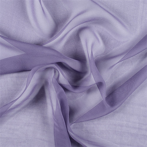 Runway Silks Amethyst Wide Silk Chiffon Fabric - Reorderable