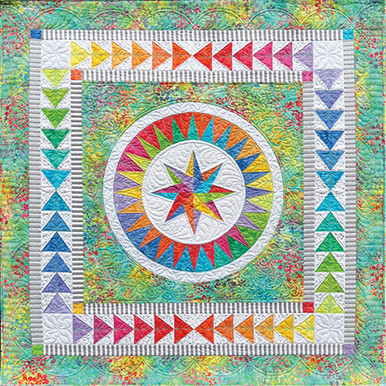 Anthology Batik Quilt Kit - Happiness 2.0 Cupcake Quilt Kit 54395QK-X Batik featuring Jacqueline de Jonge Batiks 38x28