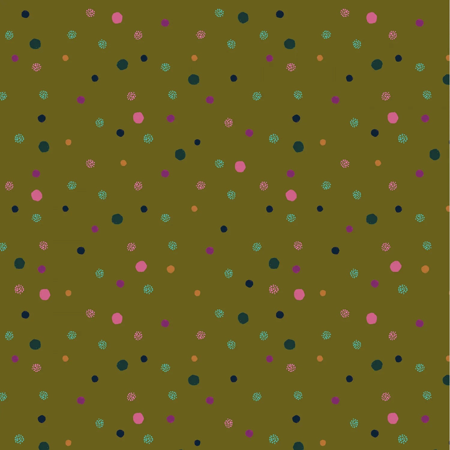 Dayspring Dot Olive Yardage