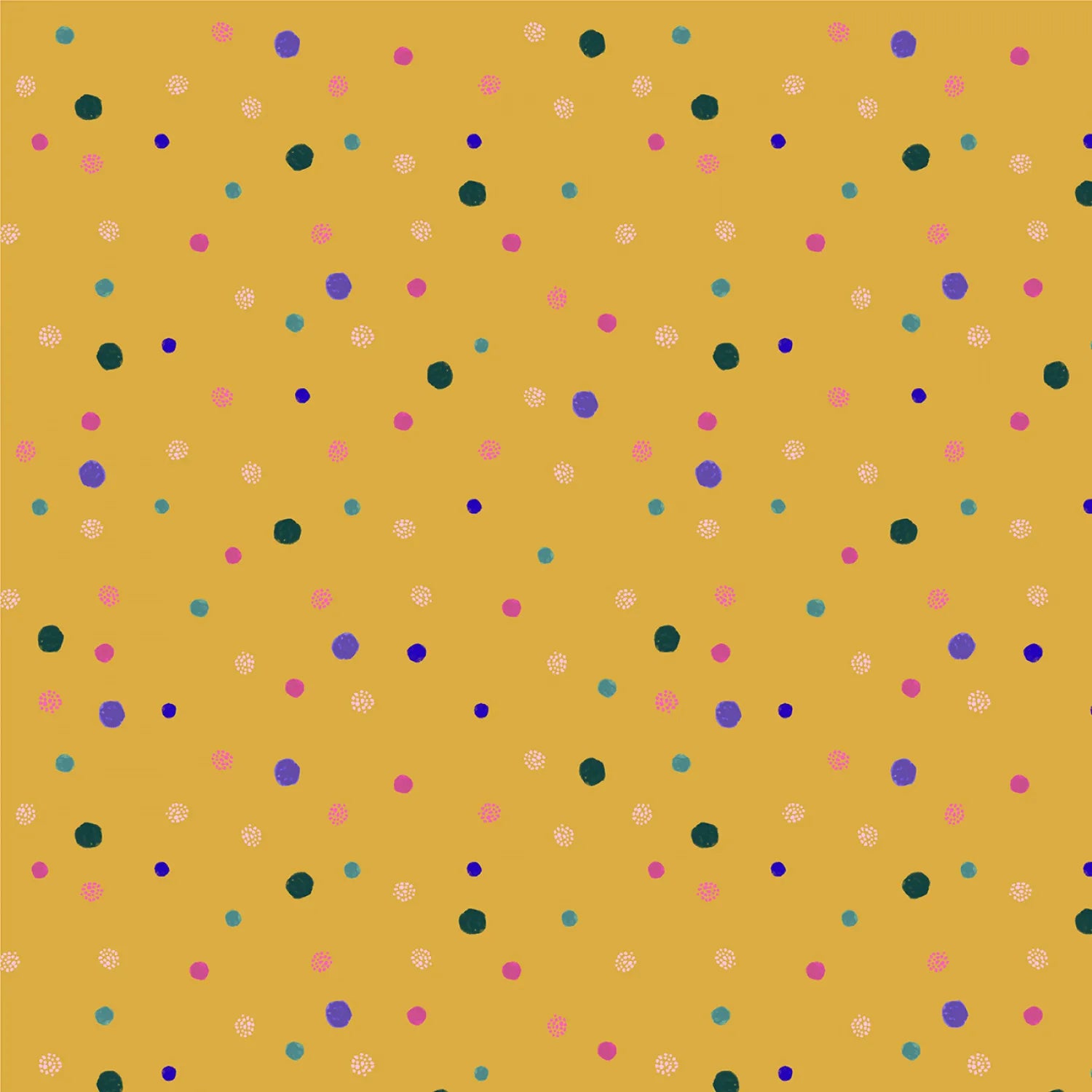 Dayspring Dot Golden Ochre Yardage