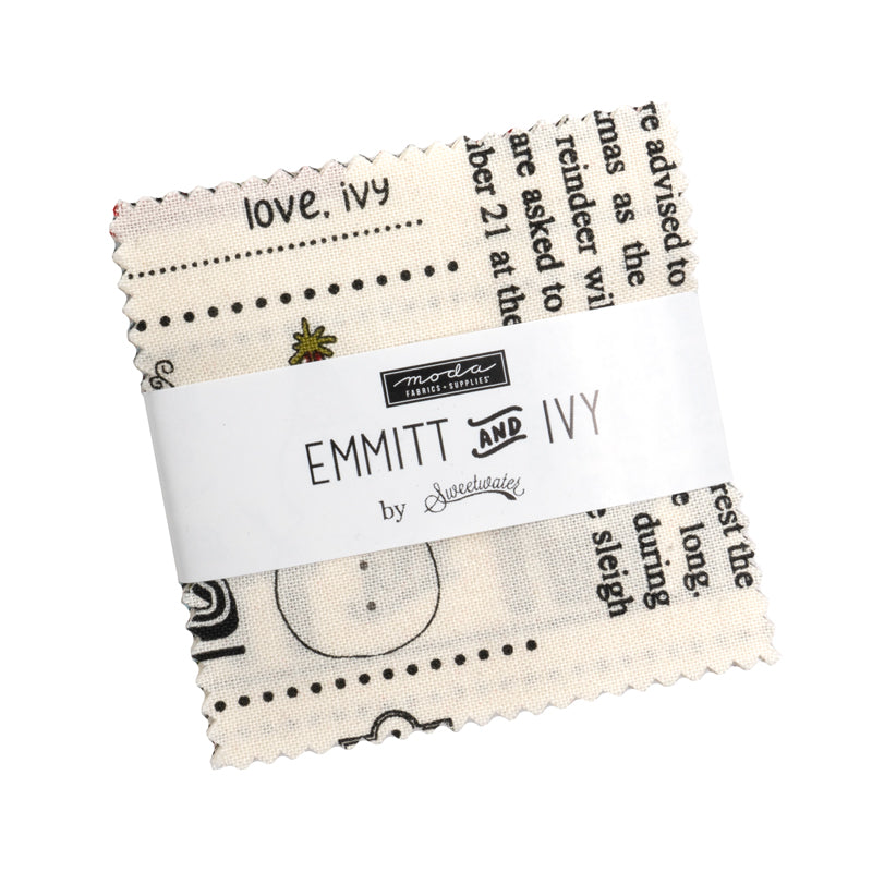Emmitt and Ivy Mini Charm Pack by Sweetwater for Moda Fabrics