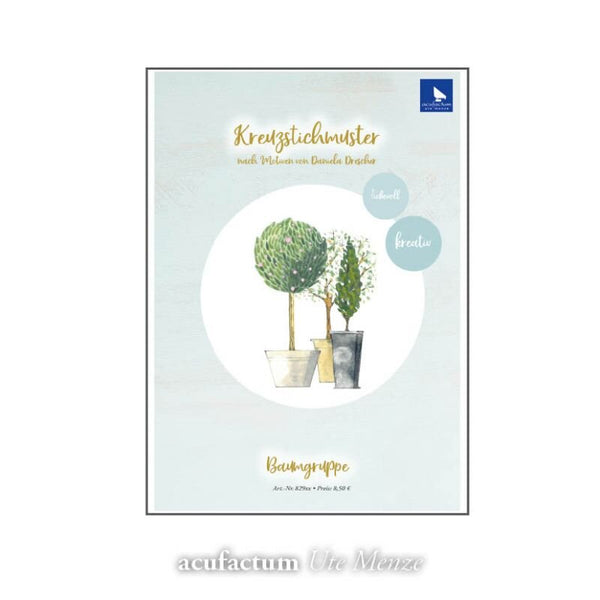 Acufactum Cross Stitch Pattern: Garden Pots