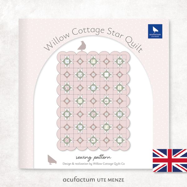 Acufactum Pattern Willow Cottage Star Quilt PAPER PATTERN
