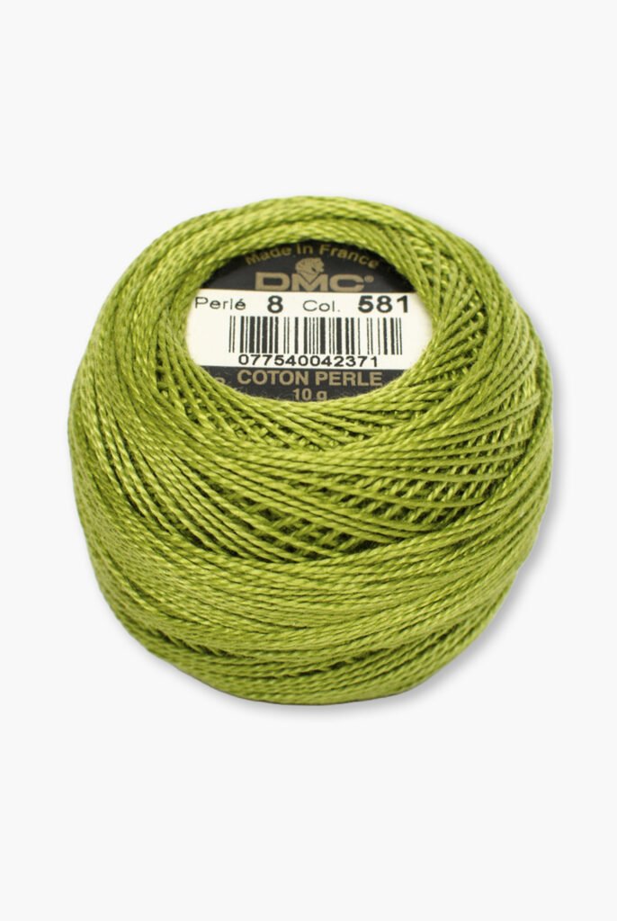 DMC Perlé No. 8 – Colore 581 – 100% Cotone – Gomitolo da 10 g