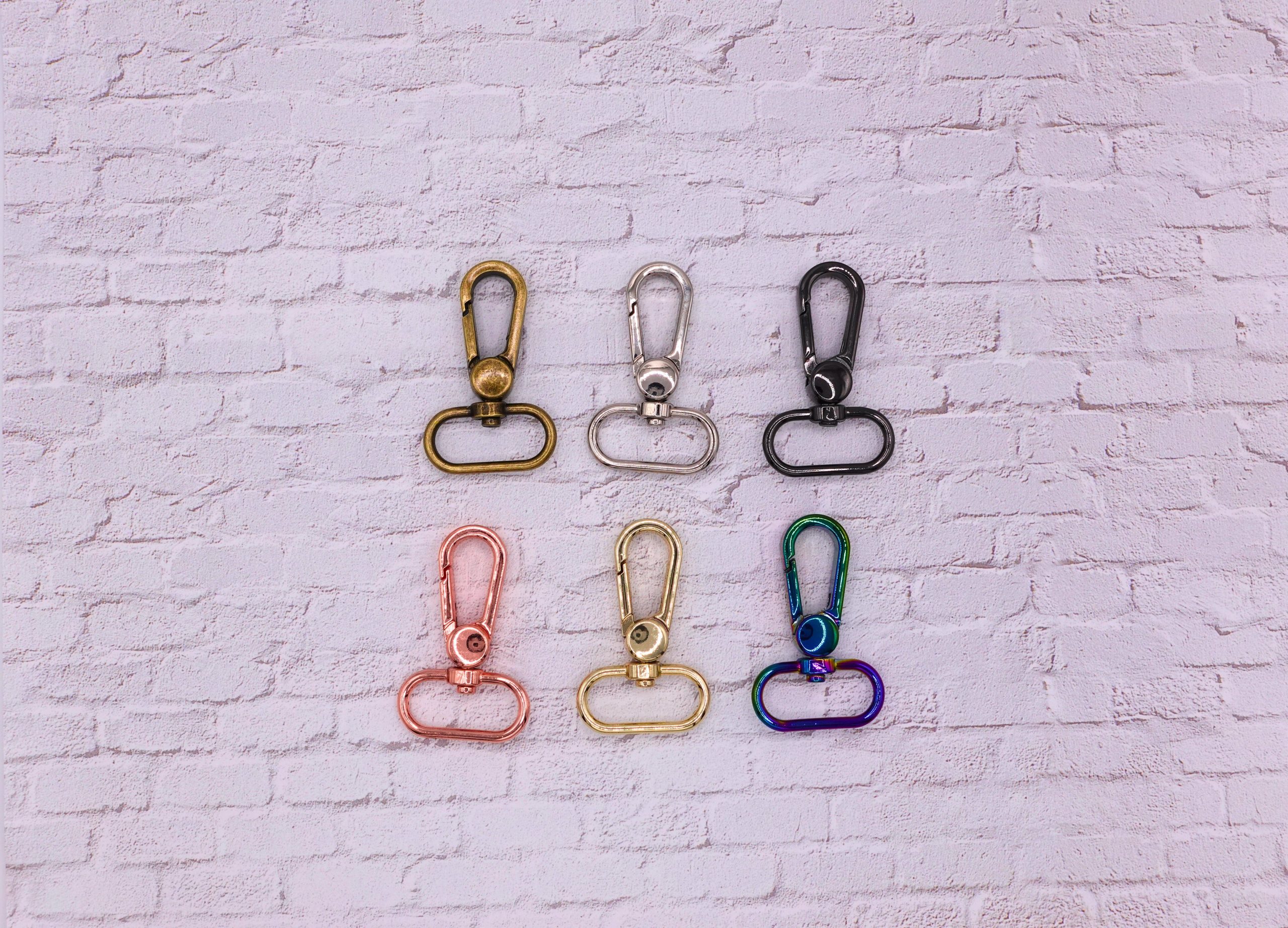 Swivel Clips (2 Pack) - 1" (6 Colours)