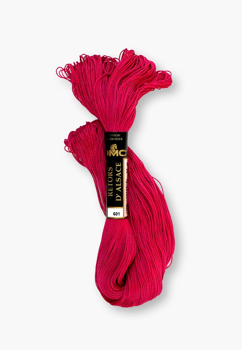 DMC Retors d’Alsace No. 8 – Couleur 601 – 100% coton – Fil de 20 g en écheveau