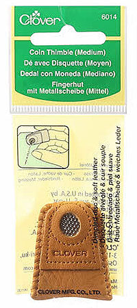 Leather Coin Thimble - Medium