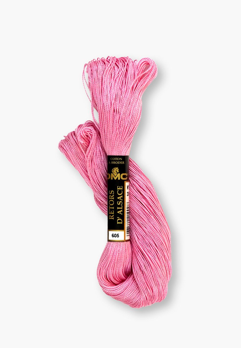 DMC Retors d’Alsace No. 8 – Color 605 – 100% Cotton – 20 g Thread Skein