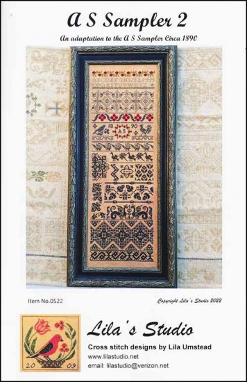 A S Sampler 2 Cross Stitch Pattern by Lila's Studio