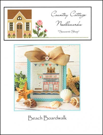 Beach Boardwalk: Part 5 Souvenir Shop Cross Stitch Pattern by County Cottage Needleworks