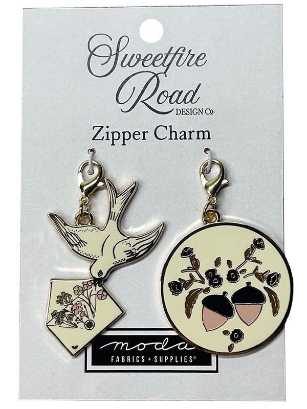 Zipper Pulls-Dove & Acorn 2ct