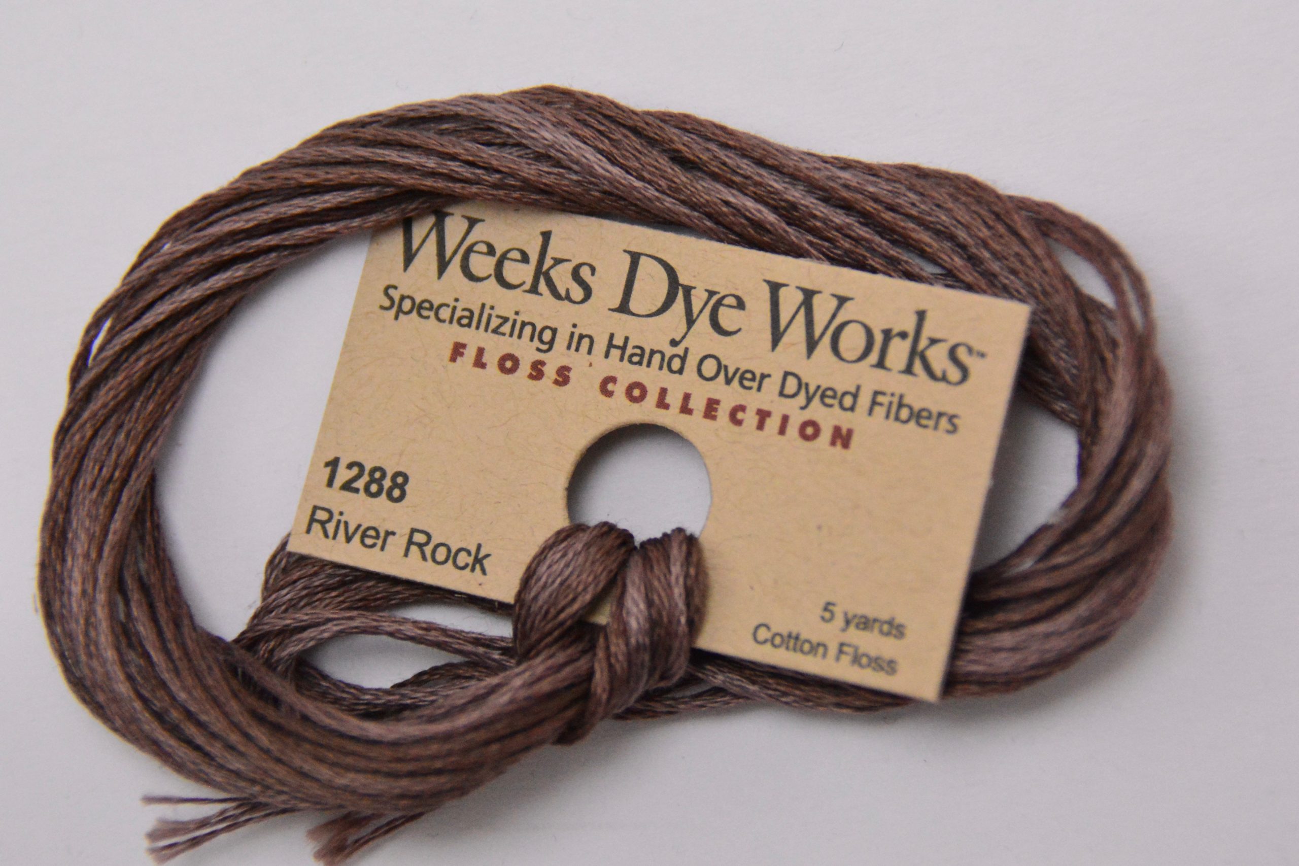 River Rock 1288 Weeks Dye Works 6-Strand Hand-Dyed Embroidery Floss