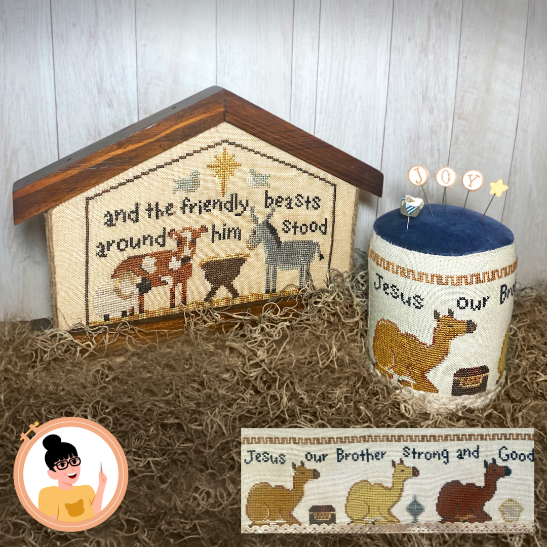 The Friendly Beasts | TopKnot Stitcher Shop - Printed Pattern